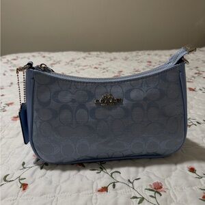 Coach Light Blue Signature Shoulder Bag